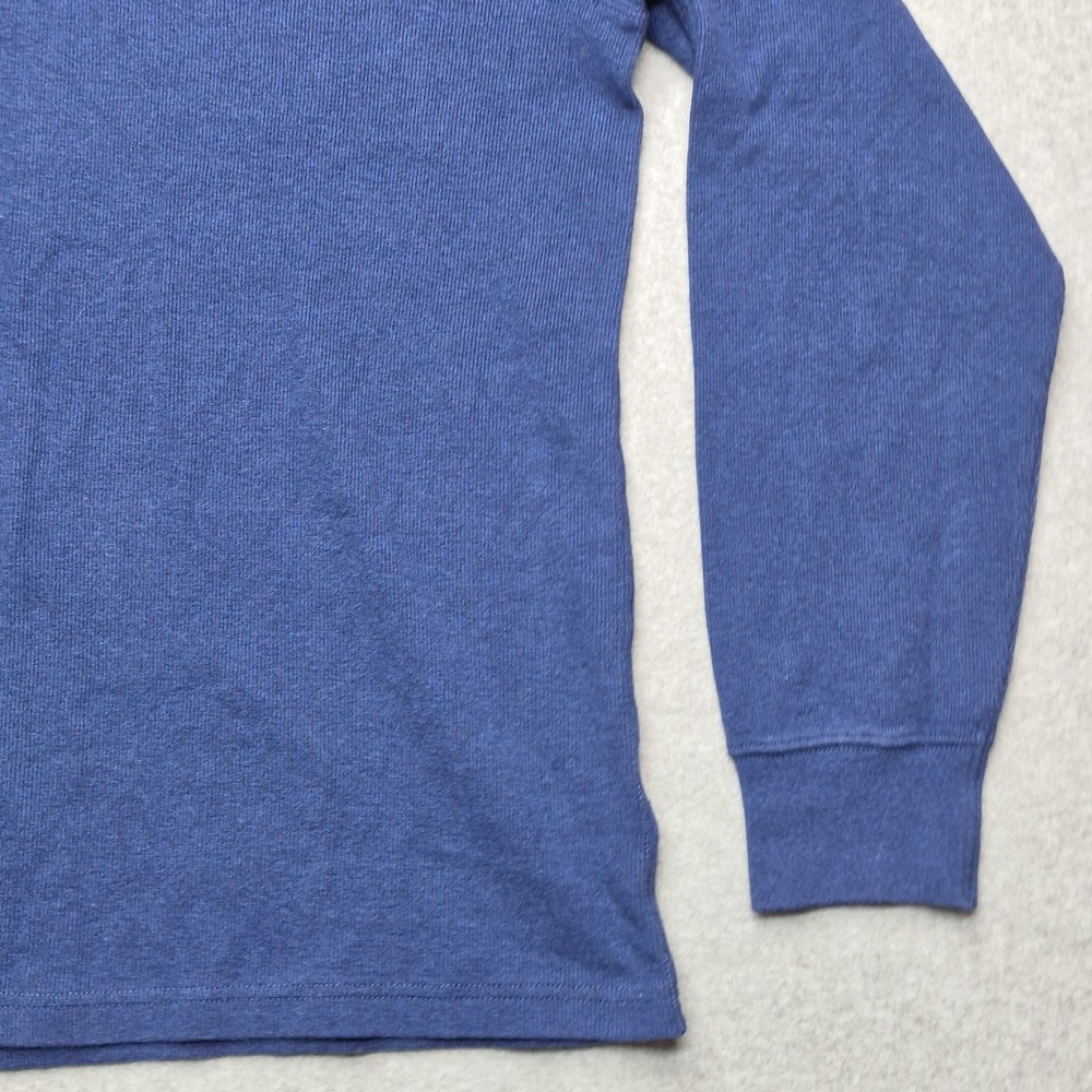 J.Crew Oarsman Sweater Mens Large Blue 100% Cotton Textured Long Sleeve Pullover - Picture 13 of 16